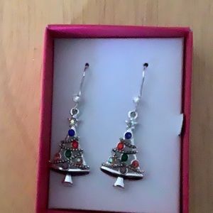 Christmas Tree Dangle Earrings
